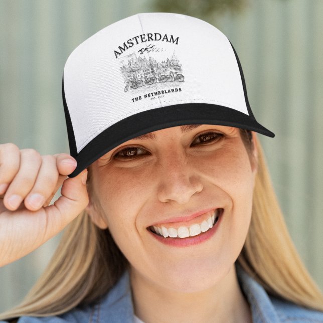 Casquette Amsterdam Vintage Landscape (Créateur téléchargé)