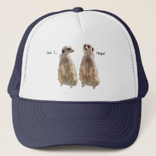 Casquette Amusant, mignon meerkats en conversation