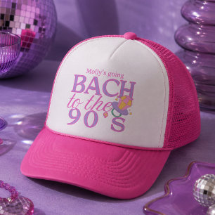 Casquette Amusant Rose et Violet 90s Retro Enterrement de Vi