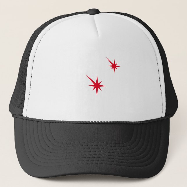 Casquette Amusant rouge grenaille starburst costume d'Hallow (Devant)