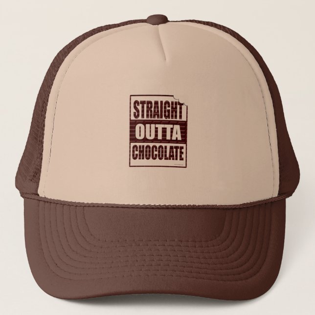 Casquette Amusant Stright Outta Chocolate Design (Devant)