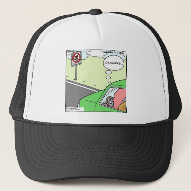 Casquette Amusante Zone sans calmar (Devant)