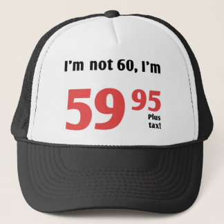 Casquette Amusants 60e anniversaire plus taxe