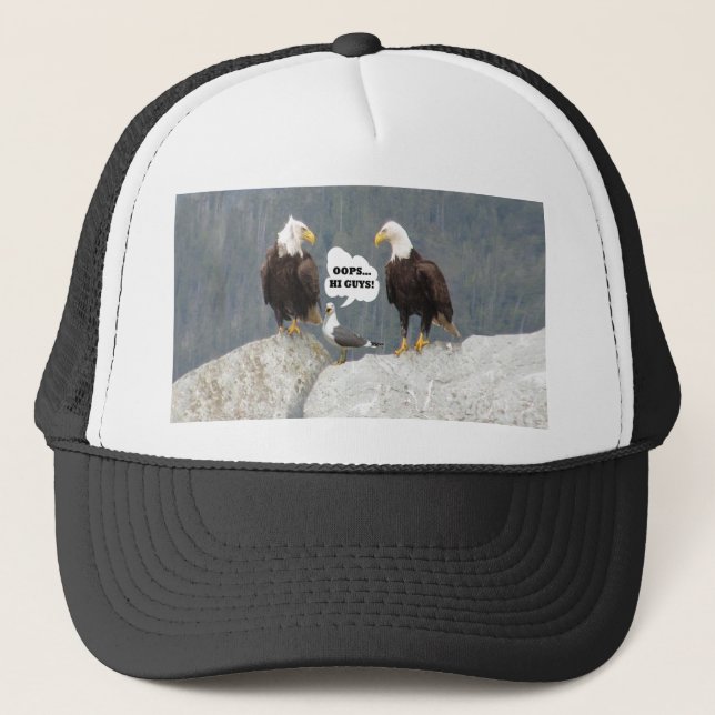 Casquette Amusants aigles et mouettes (Devant)