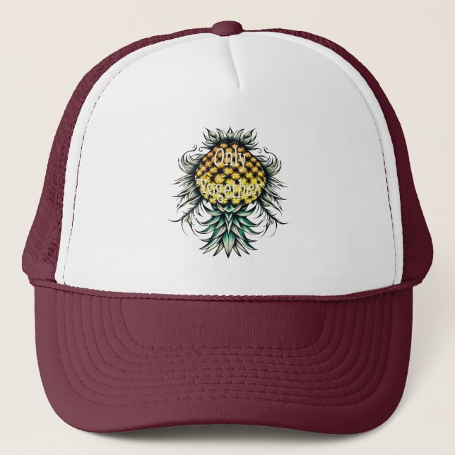 Casquette Ananas à l'envers seulement ensemble deux (Devant)