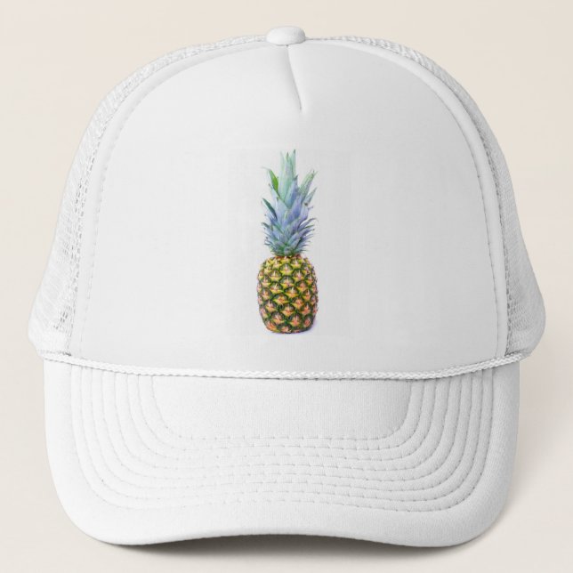 Casquette Ananas Fruit Beach Dessert Coloré Tropical (Devant)