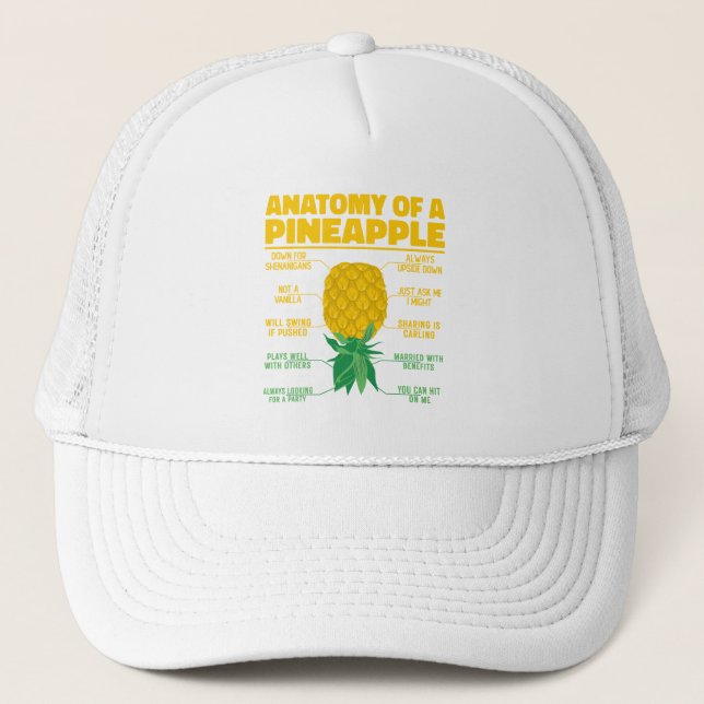 Casquette Anatomie D'Un Ananas Drôle Amateurs D'Ananas Cool (Devant)