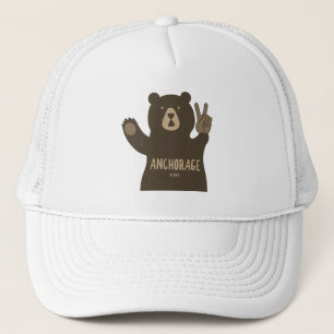 Casquette Anchorage Alaska Ours de Paix