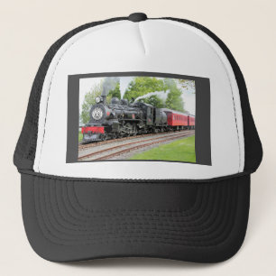 Casquette Ancien moteur à vapeur Train gris foncé