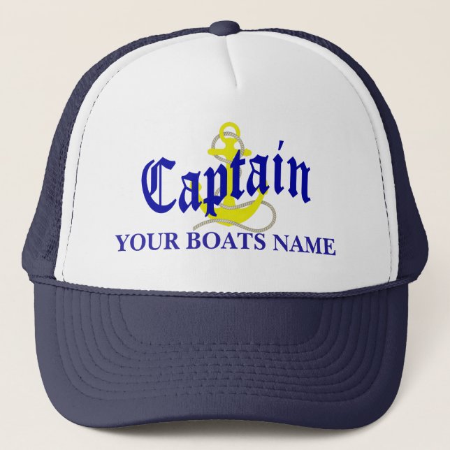 Casquette Ancrage des capitaines de bateau (Devant)