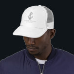 Casquette Ancre marine du capitaine blanc Marine Grey<br><div class="desc">Ancre marine du capitaine blanc Marine Grey</div>