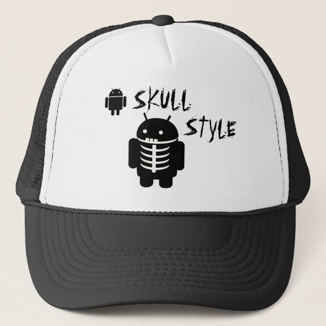 Casquette Android SKULL STYLE (Devant)