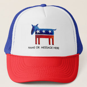 Casquette Âne Démocrate Nom ou Message Personnalisé