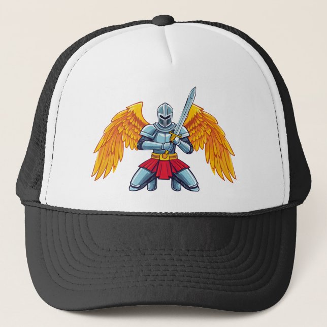 Casquette Ange avec grande épée (Devant)