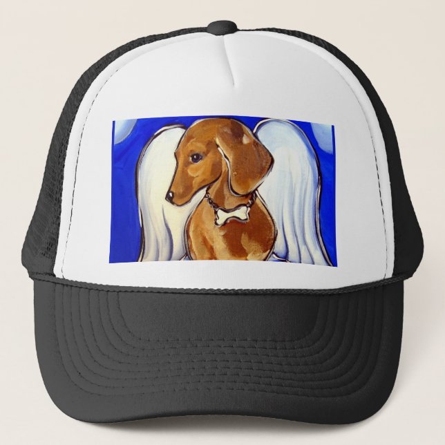 Casquette Ange Dachshund (Devant)