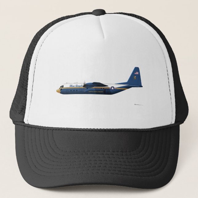Casquette Anges bleus de Lockheed C-130 Hercule bleus (Devant)