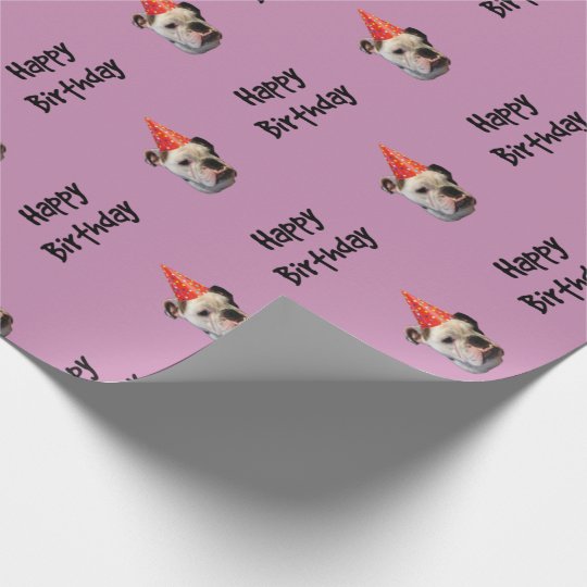 Casquette anglais de fête d'anniversaire de papier cadeau