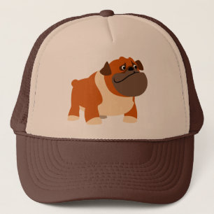 Casquette anglais mignon de bouledogue