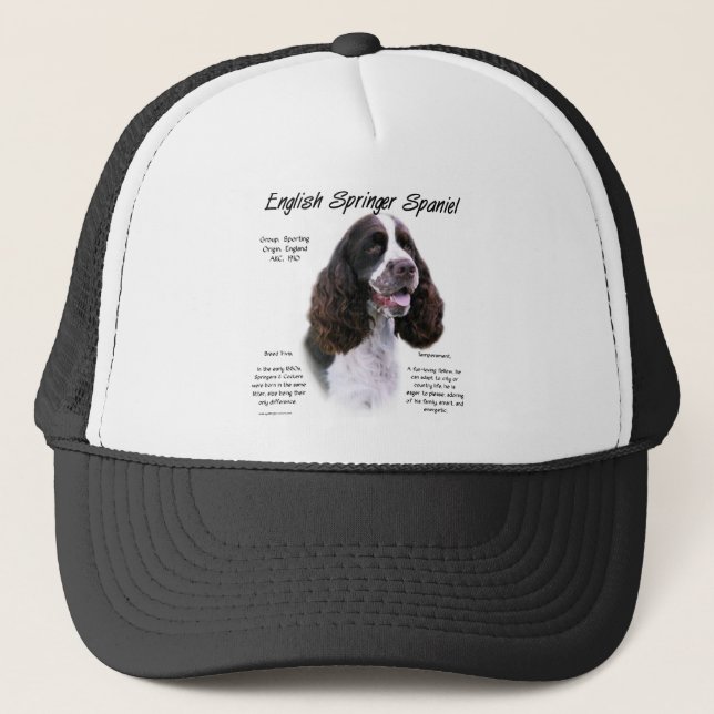 Casquette Anglais Springer Spaniel (foie) (Devant)