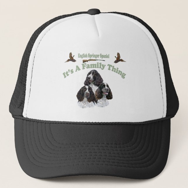 Casquette Anglais Springer Spaniel Une Chose Familiale (Devant)