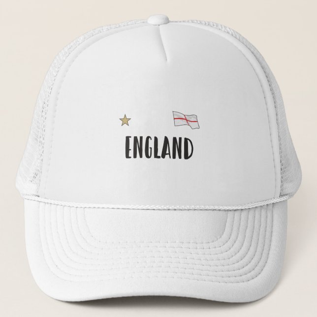 Casquette Angleterre Fan Shirt Anglais Drapeau (Devant)