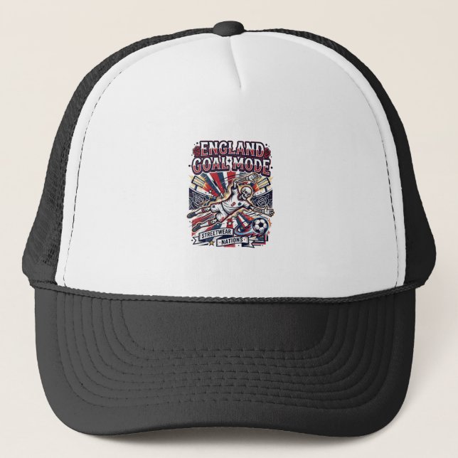 Casquette Angleterre Mode de but squelette attaquant Nations (Devant)