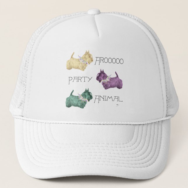 Casquette Animal de fête Scottish Terrier (Devant)