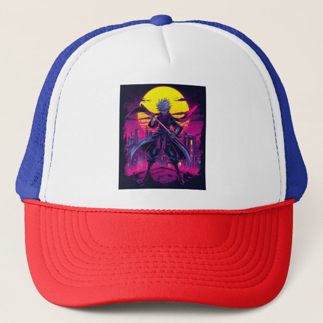 Casquette Anime Violet - Audacieux & Dreamy (Devant)