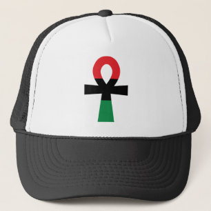 Casquette Ankh rouge, noir et vert