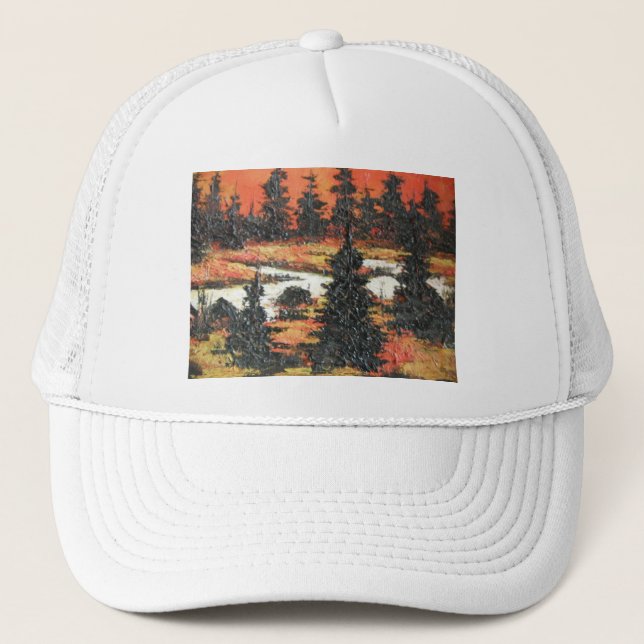 Casquette Ann Hayes Peinture Arbre Delight (Devant)