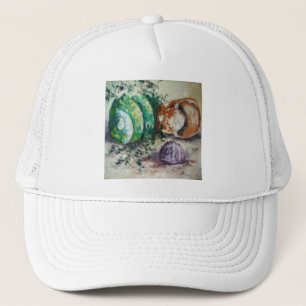 Casquette Ann Hayes Peinture Coques de mer