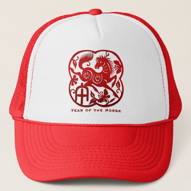 Casquette Année du cheval Papercut (Devant)
