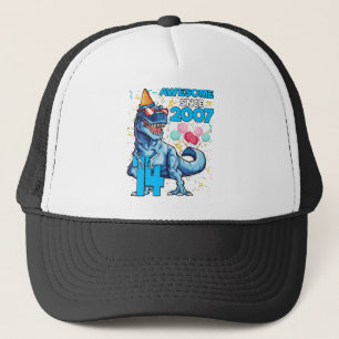 Casquette Anniversaire 14 Ans Dinosaure Garçon 14 Ans Enfant