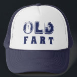 Casquette Anniversaire amusant "Vieux Part" Texte désorganis<br><div class="desc">Offrez un cadeau qui leur fera rire avec ce Drôle chapeau de camion "Vieux Part" qui est une excellente idée de cadeau pour donner à mari, papa, ou grand-père comme un cadeau d'anniversaire, cadeau de Noël, cadeau d'anniversaire, ou toute occasion spéciale. Le texte en relief dit "Vieux panier" en bleu...</div>