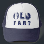 Casquette Anniversaire amusant "Vieux Part" Texte désorganis<br><div class="desc">Offrez un cadeau qui leur fera rire avec ce Drôle chapeau de camion "Vieux Part" qui est une excellente idée de cadeau pour donner à mari, papa, ou grand-père comme un cadeau d'anniversaire, cadeau de Noël, cadeau d'anniversaire, ou toute occasion spéciale. Le texte en relief dit "Vieux panier" en bleu...</div>