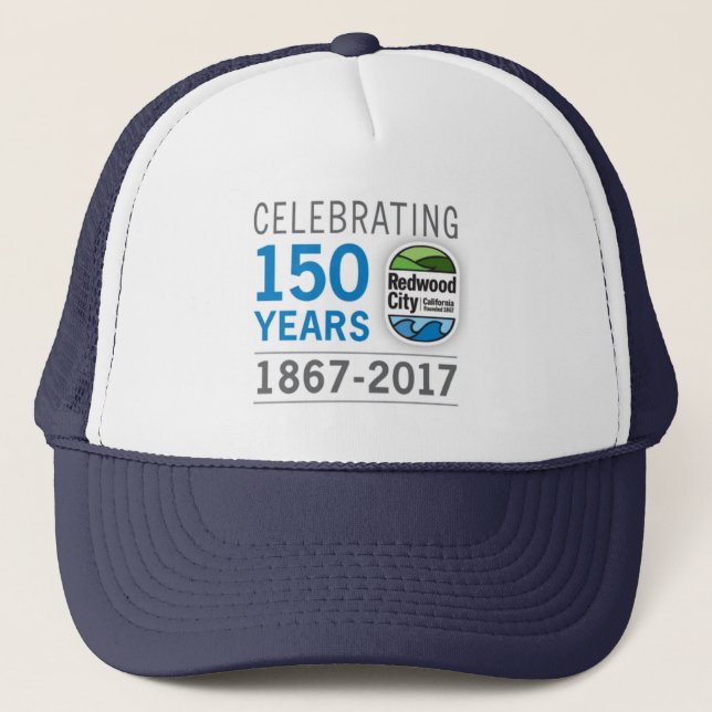 Casquette Anniversaire de Redwood City 150th (Devant)