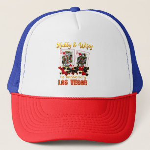 Casquette Anniversaire du Mariage de Las Vegas Hubby Wifey