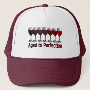 Casquette Anniversaire du vin rouge