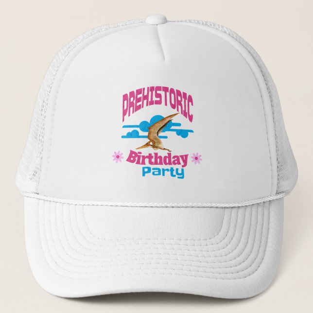 Casquette Anniversaire Préhistorique Drôle Ptérodactyle (Devant)