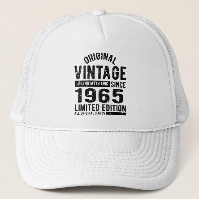 Casquette Anniversaire Vintage 1965 (Devant)