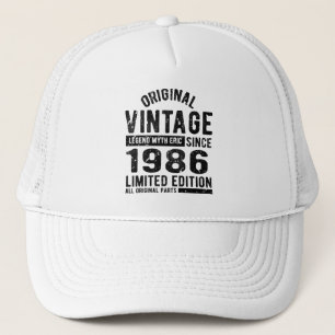 Casquette Anniversaire Vintage en 1986