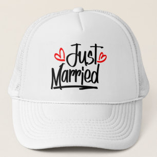 Casquette Annonce de mariage des jeunes mariés Mariée