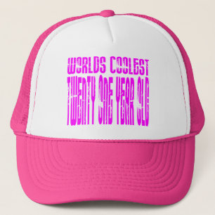 Casquette Ans les plus frais des mondes roses d'anniversaire