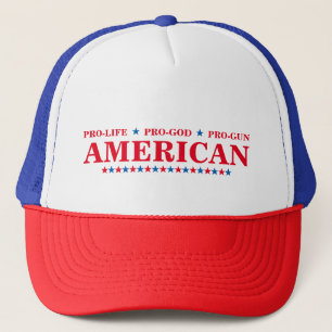 Casquette Anti-avortement God Gun American Red White Blue St