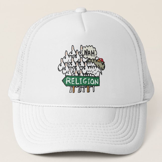 Casquette Anti Religion Mouton athée (Devant)