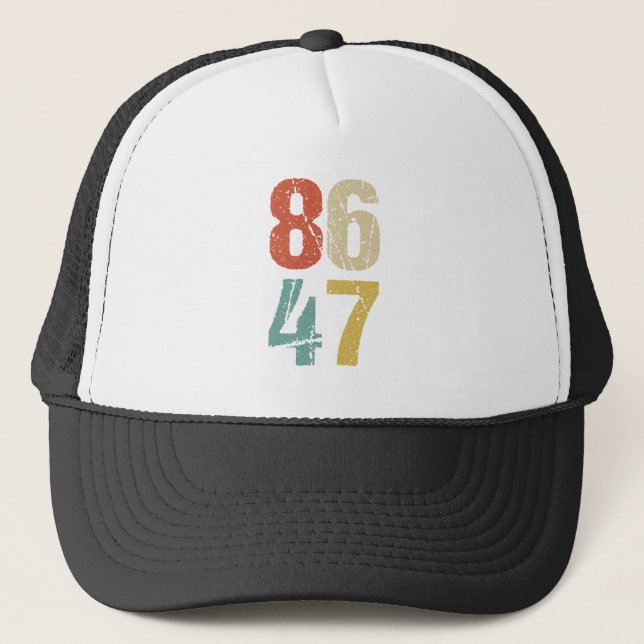 Casquette Anti-Trump - 86 47 I (Devant)