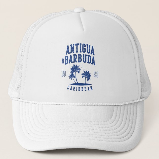 Casquette Antigua & Barbuda Palmier des Caraïbes (Devant)
