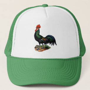 Casquette Antique coq de Green Feathers