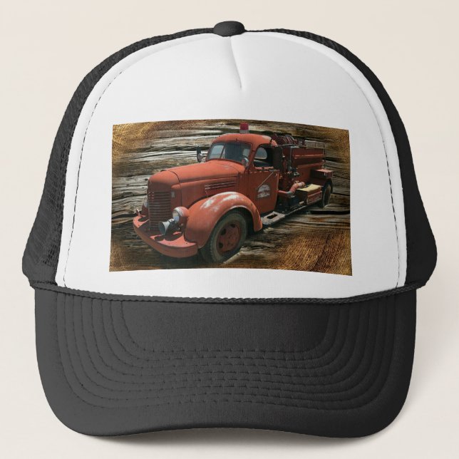 Casquette Antique Fire Truck Vintage Fire (Devant)