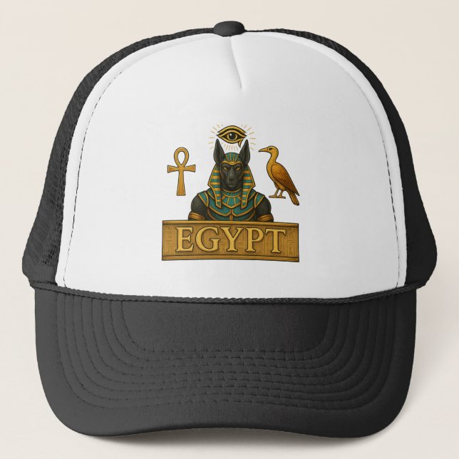 Casquette Anubis & Thoth | Symboles égyptiens -  (Devant)